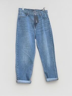 Fashion Nova I Got It From My Mama Jeans Medium Wash High Rise Mom Jeans Size 13